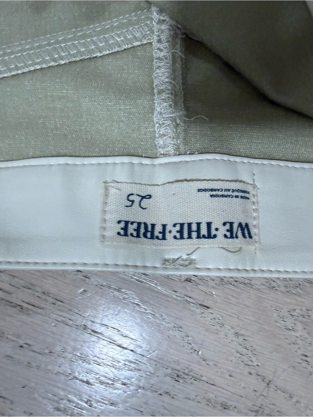 Cream Button-Front Women’s Skort - Picture 7 of 7
